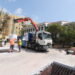 El Ayuntamiento instala una zona de sombra en el patio del colegio García Lorca
