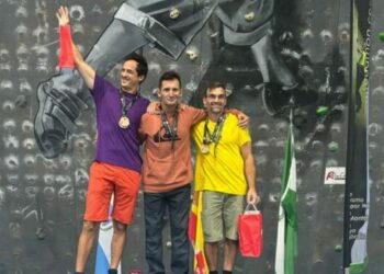 Rogelio Pascual, flamante campeón de Andalucía de Escalada