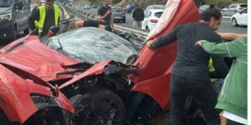 Una fallecida y un herido grave en el accidente en la A-7 a la altura de La Cañada, en Marbella