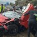 Una fallecida y un herido grave en el accidente en la A-7 a la altura de La Cañada, en Marbella