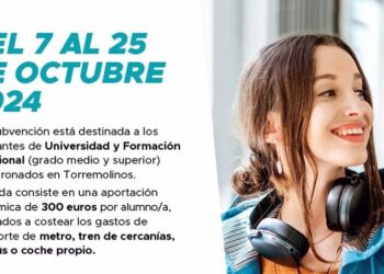 Torremolinos abre el plazo para las ayudas para el transporte para universitarios y estudiantes de FP