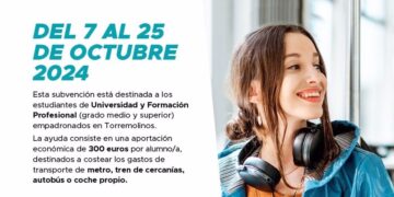 Torremolinos abre el plazo para las ayudas para el transporte para universitarios y estudiantes de FP