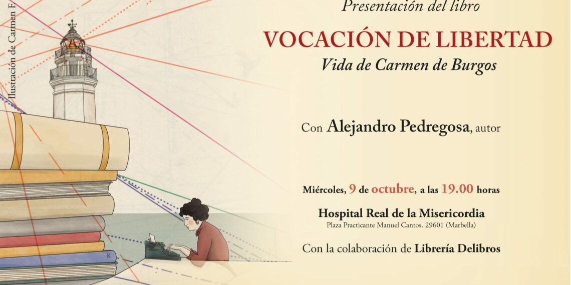 El escritor Alejandro Pedregosa presentará en el Hospital Real de la Misericordia su libro ‘Vocación de libertad’