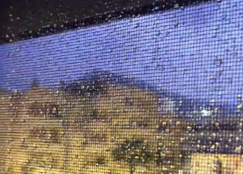 Dana en la Costa del Sol: cientos de rayos y una fuerte tromba de agua y granizo