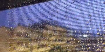 Dana en la Costa del Sol: cientos de rayos y una fuerte tromba de agua y granizo