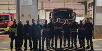 Bomberos del Consorcio Provincial de Málaga se movilizan hasta Valencia para prestar ayuda