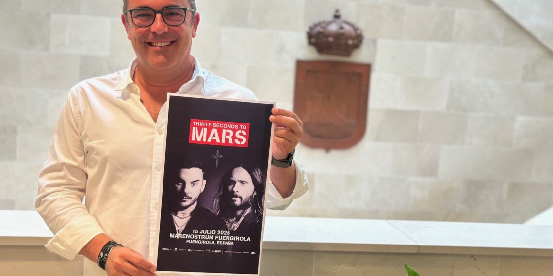 El actor Jared Leto y su banda Thirty Seconds To Mars eligen Marenostrum Fuengirola para su primer concierto en Andalucía