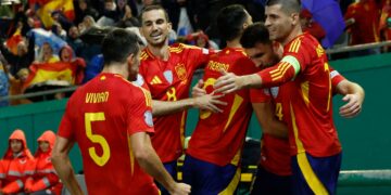 España golea a Serbia y ya está en cuartos de la Nations League