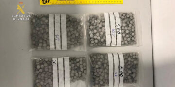 Intervenidas más de 3.000 pastillas de éxtasis en el interior de dos bombonas de butano en un ferry en Huelva