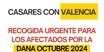Casares pone en marcha una recogida urgente para Valencia a partir de este lunes