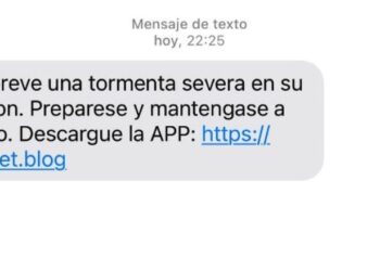 Alerta: un sms vaticinando una «tormenta severa» es la nueva estafa de los ciberdelincuentes