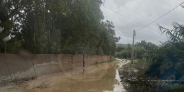 El Secadero, en alerta ante la crecida del río Guadiaro