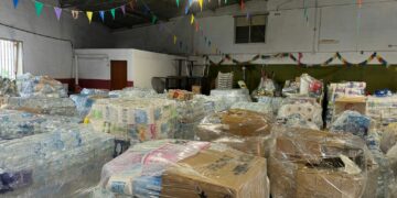 Mijas recoge más de 100.000 kilos de productos de primera necesidad para los afectados por la DANA