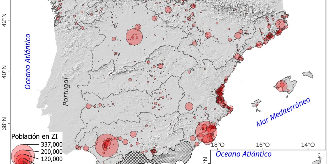 Un estudio de la UMA y la UAL apunta a que más de 3 millones de personas viven en áreas de riesgo de inundaciones en España