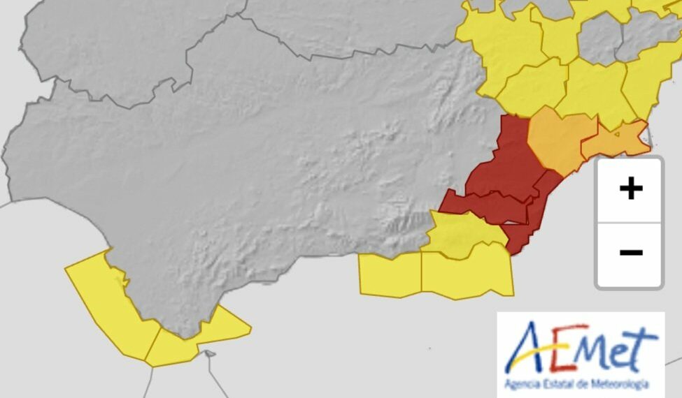 La DANA no cesa en Andalucía: Aemet activa alerta roja en Almería