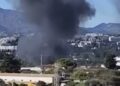 Arde una nave a la altura de la Finca Pepe López, en Mijas