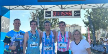 Alejandro Cañas y Nazha Machrouh, ganadores de la Media Maratón de Fuengirola más solidaria