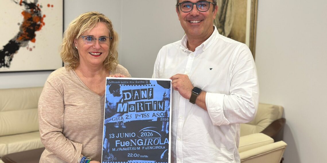 Marenostrum Fuengirola sorprende anunciando a Dani Martín, con su gira `25 P*t*s Años´, para el cartel de 2026