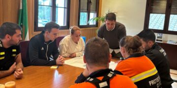 Cuarenta familias afectadas por el preaviso de evacuación en El Secadero ante la crecida del río