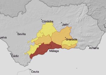 La AEMET activa el aviso rojo en la Costa del Sol y la Junta suspende las clases