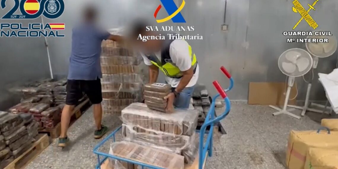 Incautados unos 400 kilos de cocaína tras caer banda formada por estibadores y trabajadores del puerto