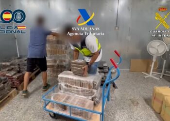 Incautados unos 400 kilos de cocaína tras caer banda formada por estibadores y trabajadores del puerto