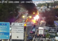 La A-7 recupera el tráfico habitual por Marbella tras un día caótico por el incendio de un camión