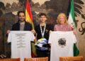 Recepción al piloto de motociclismo Jesús Ríos tras la consecución del campeonato de España y la cuarta posición en el Mundial JuniorGP