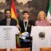 Recepción al piloto de motociclismo Jesús Ríos tras la consecución del campeonato de España y la cuarta posición en el Mundial JuniorGP
