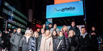 La marca Marbella luce en las pantallas de Times Square y Hudson Yard en Nueva York