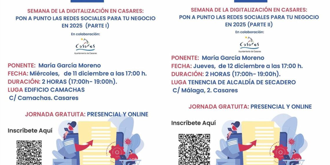 Casares acoge dos jornadas de promoción del marketing digital entre los negocios locales