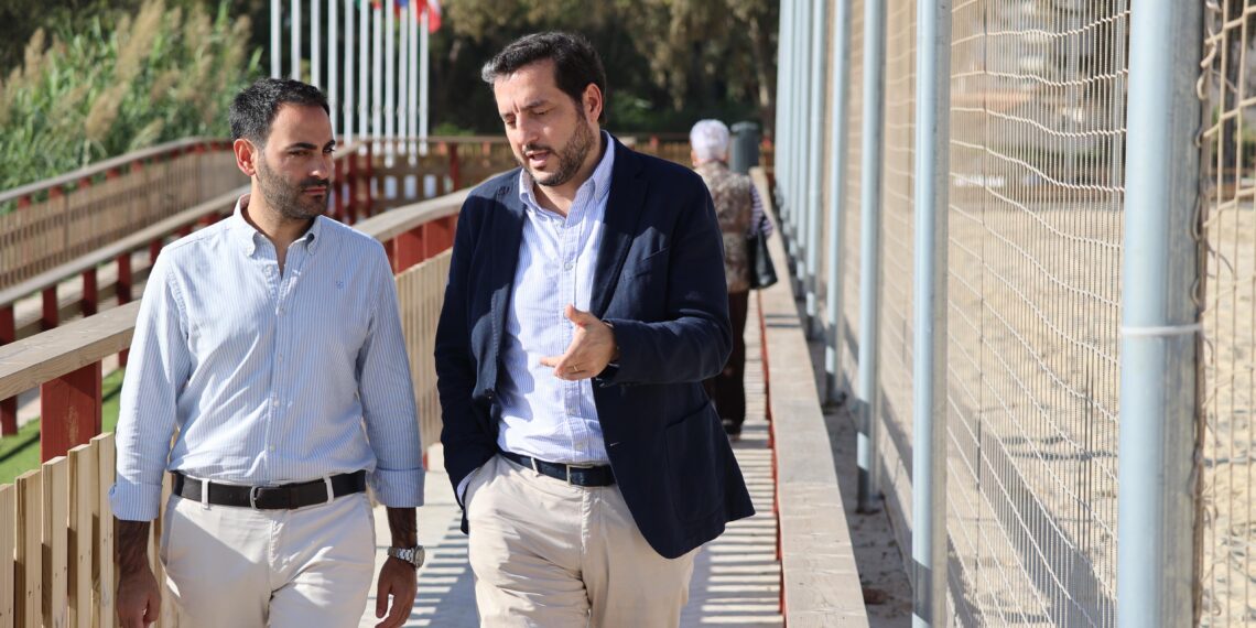 Marbella y la Real Federación Española de Voley trabajan para que el parque del Mediterráneo sea sede oficial