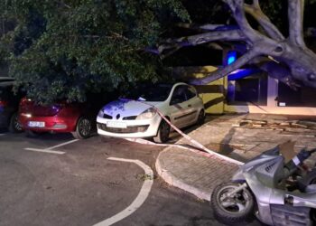 Rachas de viento de hasta 75km/h provocan multitud de incidencias en Benalmádena y Torremolinos