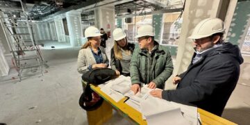 Las obras de la nueva Biblioteca en Los Boliches se encuentran ya al 60% de su ejecución