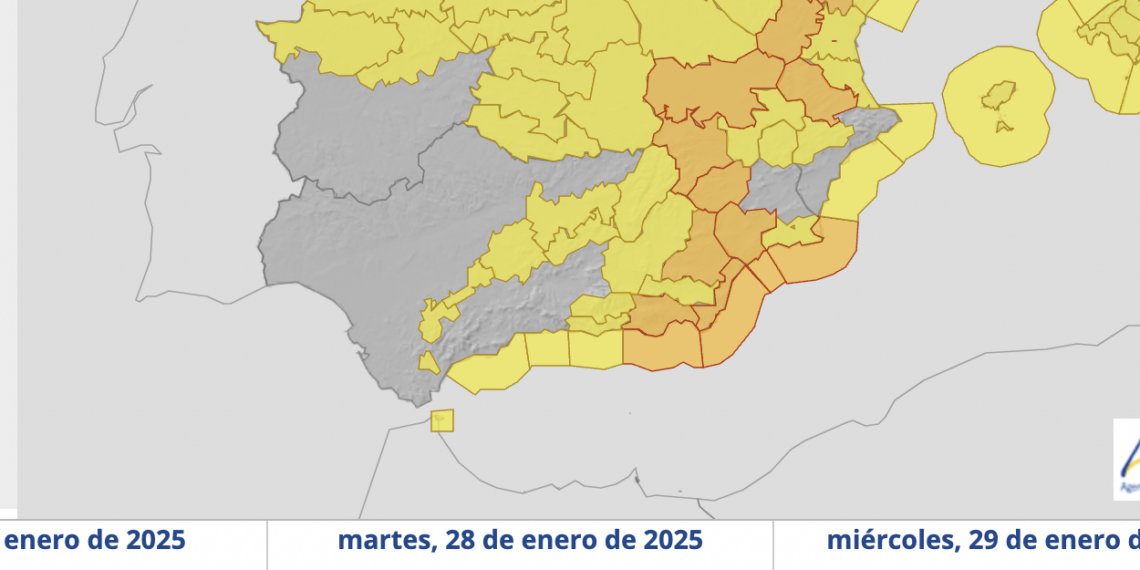 El tiempo en la Costa del Sol hoy: alerta amarilla por fenómenos costeros y lluvias