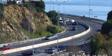 Dos siniestros paralizan la A-7 por La Cala de Mijas y Marbella en ambas direcciones