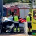 Accidente en Torremolinos: un vehículo colisiona contra el pilar de una gasolinera