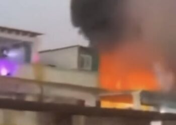 Un incendio afecta al tejado del restaurante Pachamama en Estepona