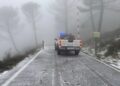 La nieve obliga a cortar la carretera de acceso al refugio de Peñas Blancas
