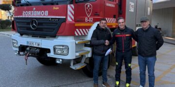 El CPB de la Diputación de Málaga cede un camión de bomberos a Melilla tras perder dos vehículos en un siniestro