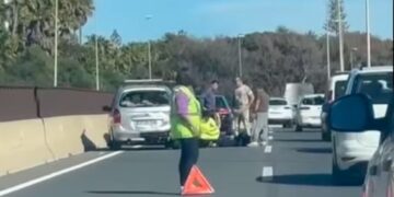Dos accidentes, uno en Fuengirola y otro en Mijas, dificultan el tráfico en la A-7