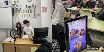 El eurodiputado Zoido se cuela en las aulas del IES Mediterráneo de Estepona