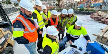 El Ayuntamiento de Fuengirola avanza en las obras de quince Viviendas de Apoyo Municipal en Los Pacos