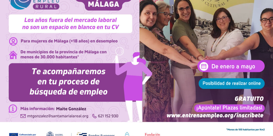 Últimas plazas en el programa ‘Entrena Empleo Rural’, dirigido a mujeres para buscar trabajo