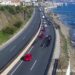 Mejora el tráfico en la A-7 por La Cala de Mijas tras el accidente de una moto