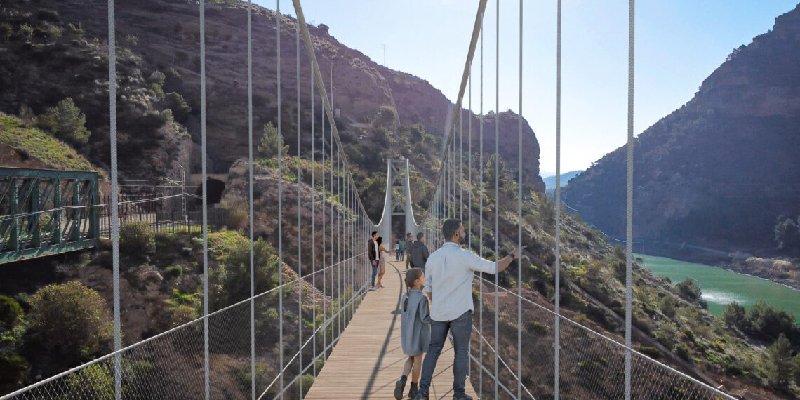 Diputación ampliará el Caminito del Rey con un puente colgante peatonal de 110 metros, el más largo de España