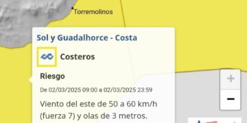 Desactivado el Plan Municipal de Emergencia en la Costa del Sol, que aún está en alerta amarilla