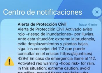 Vecinos de Ronda reciben alertas en el móvil para advertir del aviso rojo por riesgo de inundaciones
