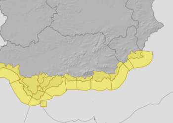Una nueva borrasca, ‘Konrad’, pone en alerta amarilla a la Costa del Sol de nuevo este jueves