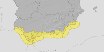 Una nueva borrasca, ‘Konrad’, pone en alerta amarilla a la Costa del Sol de nuevo este jueves
